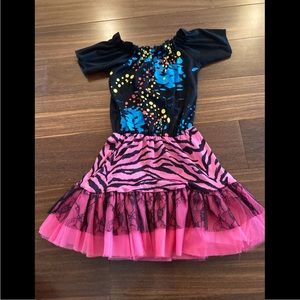 Girls 80s Costume - fits sizes 4-6